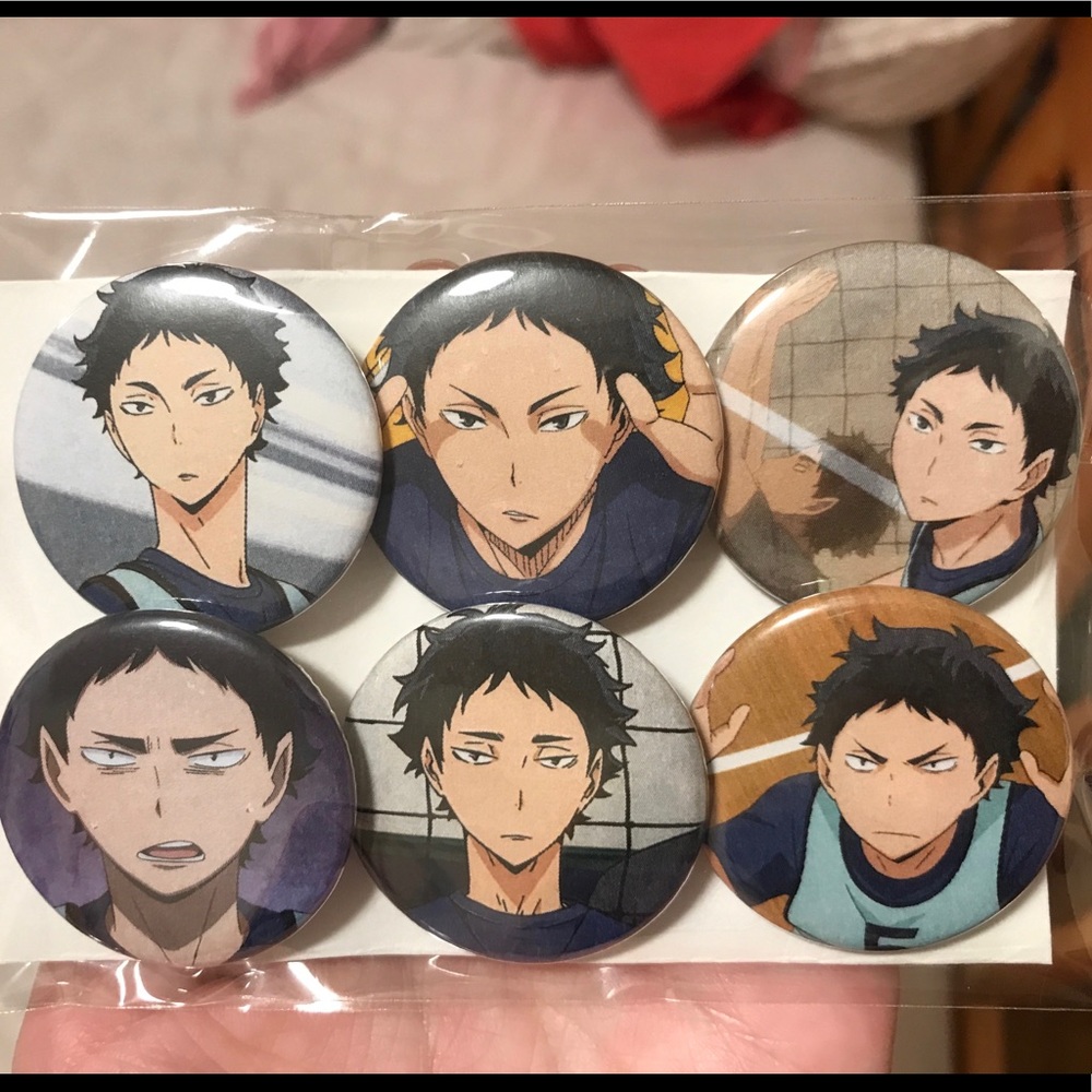 Haikyuu!! Keiji Akaashi Pinback Buttons